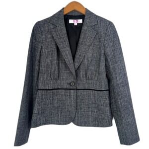 9&Co Suit Separates Single Breasted Peplum Basic Blazer Size 2/Small Career